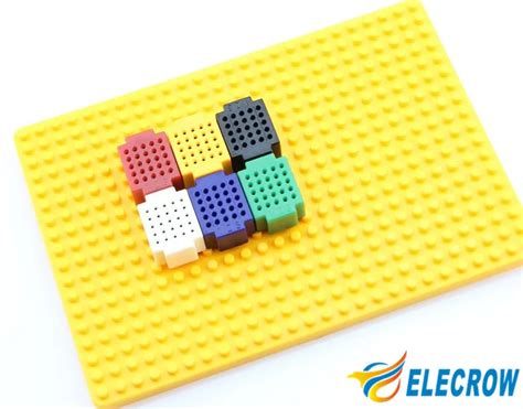 Elecrow High Quality Tiny Breadboard Kit Super Mini Breadboard with Base for Arduino Electronic ...