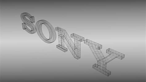 Sony logo free 3D Model OBJ 3DS FBX BLEND DAE | CGTrader.com