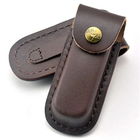 Brown Sheath / Folding Knife Sheath Holster Leather Knife The First Floor Leather Knife Sheath ...