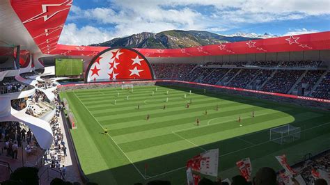 Wallis: So soll Christian Constantins neues Stadion des FC Sion aussehen