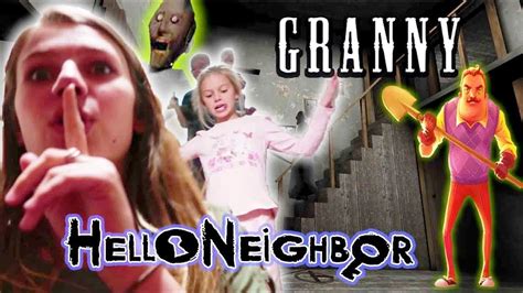 Granny and Hello Neighbor Together in REAL LIFE! - YouTube