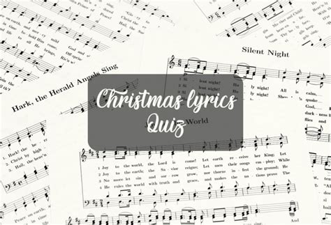 Guess The Christmas Song Lyrics Quiz Questions & Answers 2024