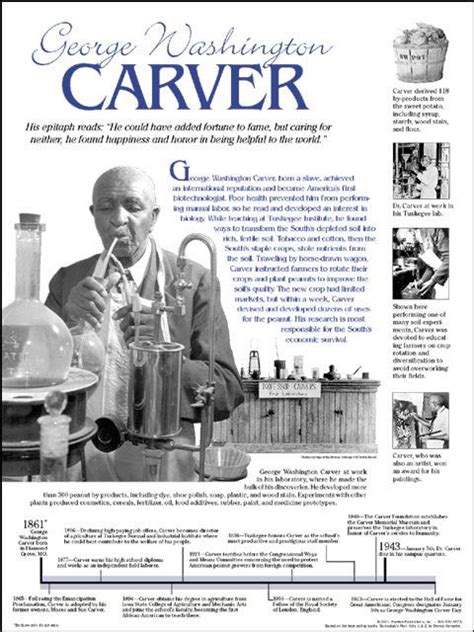 George Washington Carver: Timeline Poster by Techdirections | The Black ...