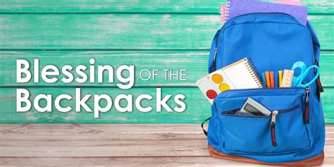 Blessing of the Backpacks: A Resource for Worship — Interim by Design