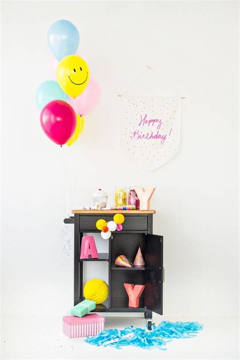 The Party Cart: Three Ways | Diy birthday party, Party cart, Birthday crafts