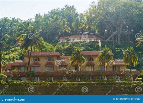 Taj Fort Aguada Resort. stock image. Image of sand, clear - 171298209