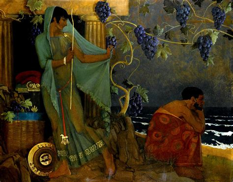 Calypso and Odysseus Painting by Sir William Russell Flint - Pixels