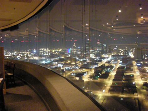 Looking Out from Skies Restaurant - Revolving Atop Hyatt R… | Flickr