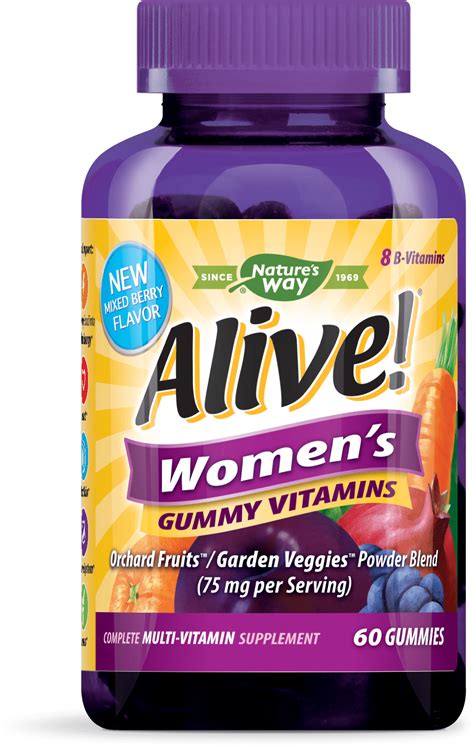 Alive! Women's Gummy Vitamins Multivitamin Supplements 60 Count - Walmart.com