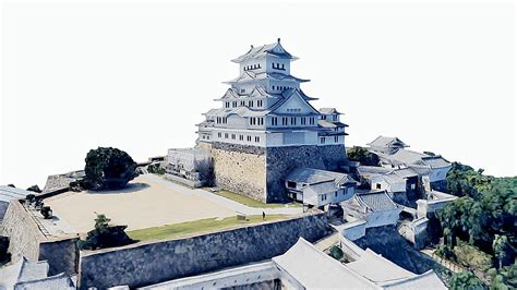 Himeji Castle,scan,map,japan - 3D model by SENSIET (@asensio) [45dcad8] - Sketchfab