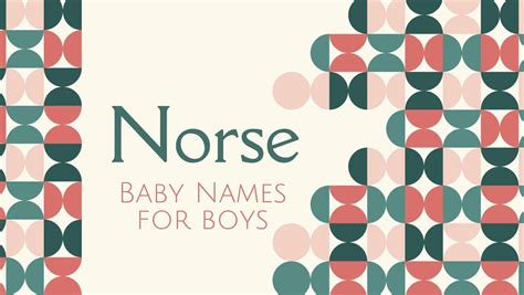 Norse Baby Names for Boys | MomsWhoThink.com