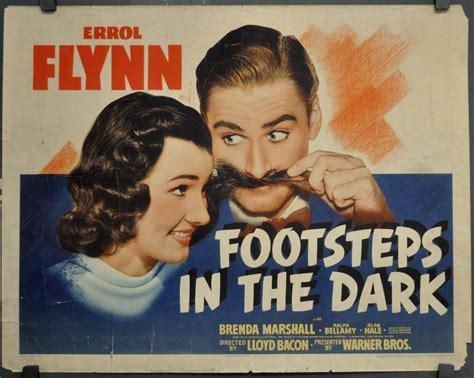 FOOTSTEPS IN THE DARK 1941 ORIG 22X28 MOVIE POSTER ERROL FLYNN BRENDA MARSHALL | Brenda marshall ...