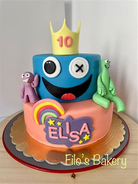 Rainbow friends cake | Tortas temáticas, Tortas bonitas, Tortas