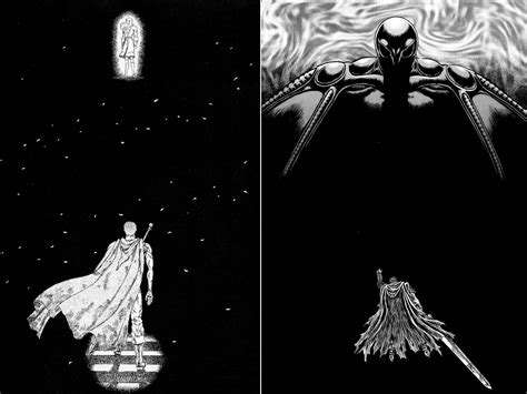 I love how Miura drew Griffith in these two panels to express how powerful he became after the ...