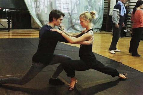 Nicholas Galitzine rehearsing with Keenan for one of their dance scenes ...