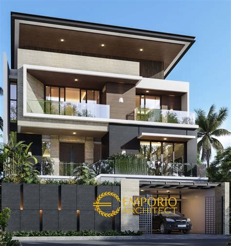 Mr. BBG Modern House 3 Floors Design - Jakarta 6333 - House Design