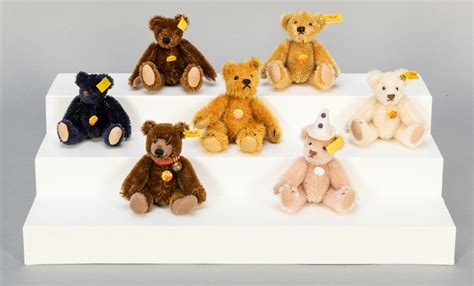 Lot Detail - Steiff Miniature Teddy Bears. Lot of 7. Including miniature...