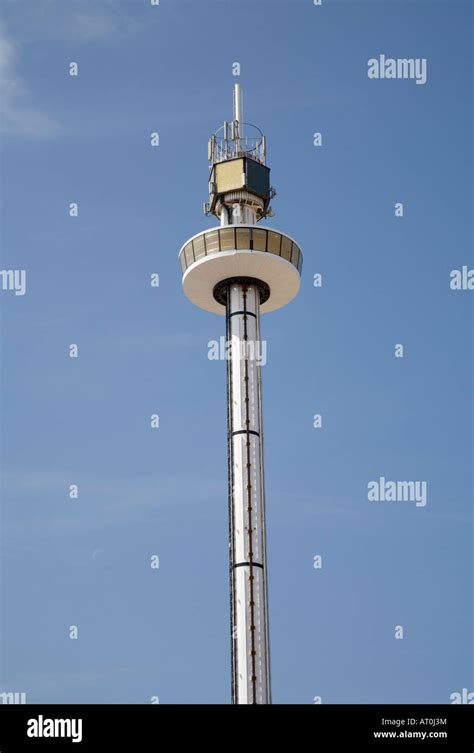 RHYL DENBIGHSHIRE NORTH WALES July The 80 metre high Rhyl Sky Tower with a revolving platform ...