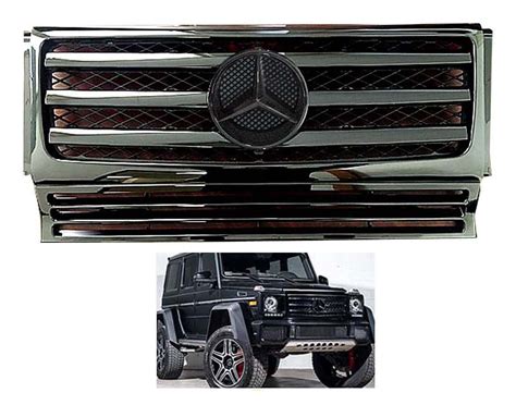 G-WAGON ALL BLACK GRILLE W/BLACK STAR W463 1989-2018 G500 G55 G550 G63 | Mercedes benz ...