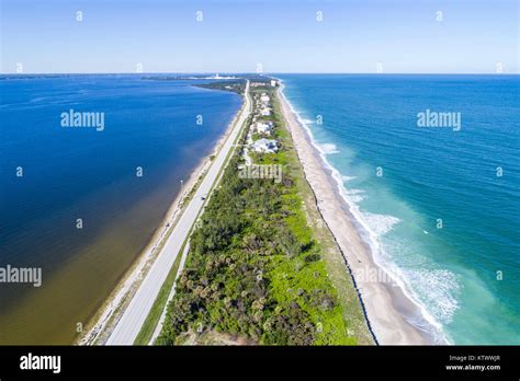 Hutchinson Island Florida barrier Jensen Beach Atlantic Ocean Indian ...