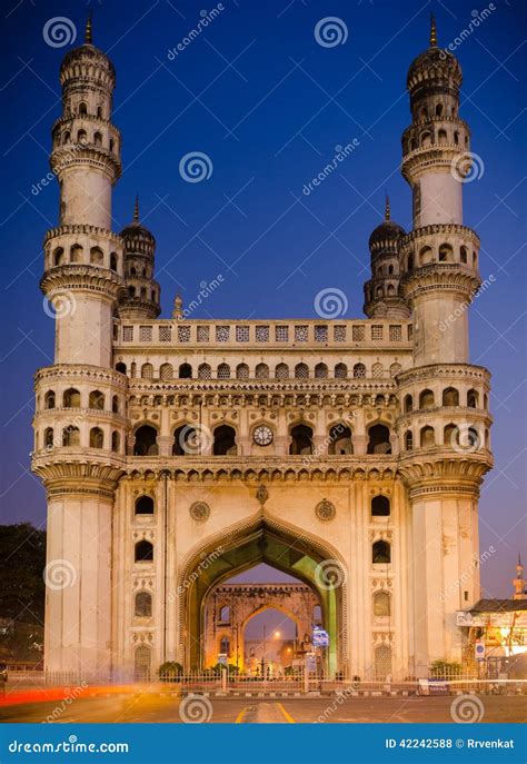 Charminar Hyderabad, India stock photo. Image of heritage - 42242588