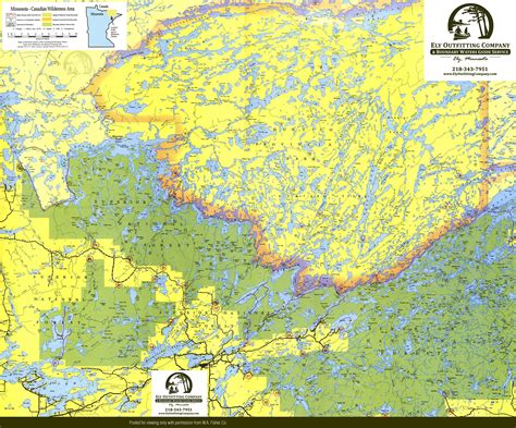 Boundary Waters Entry Points Map