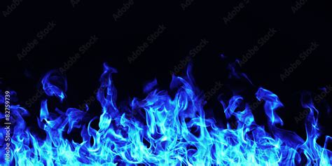 burning fire flame on black background Stock Photo | Adobe Stock