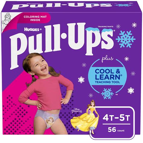 Pull-Ups Girls' Cool & Learn Training Pants, 4T-5T, 56 Ct - Walmart.com