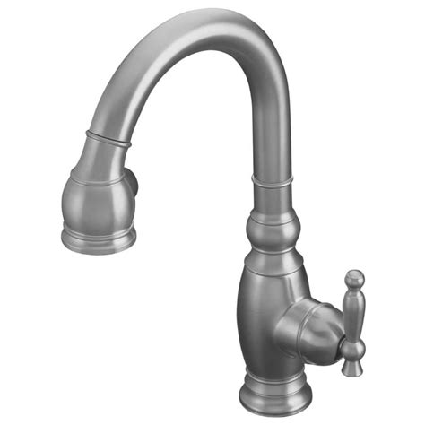 KOHLER Vinnata Brushed Chrome 1-Handle Bar and Prep Faucet at Lowes.com