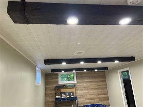 Whitewash Styrofoam Ceiling Planks Installation | Talissa Decor