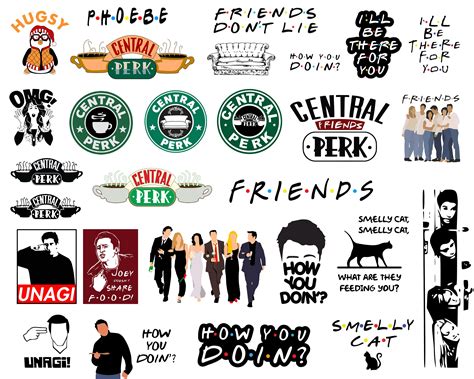 Friends Svg Bundle Central Perk Cut Files Zip SVG - Etsy Canada