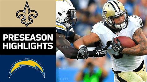 Saints vs. Chargers | NFL Preseason Week 2 Game Highlights - YouTube