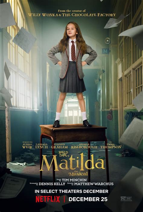 Roald Dahl's Matilda the Musical movie large poster.