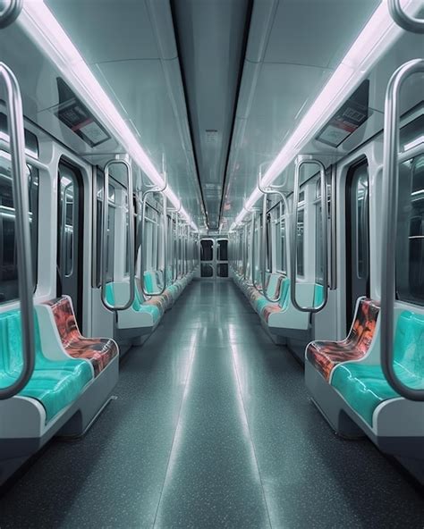 Premium AI Image | Metro train interior