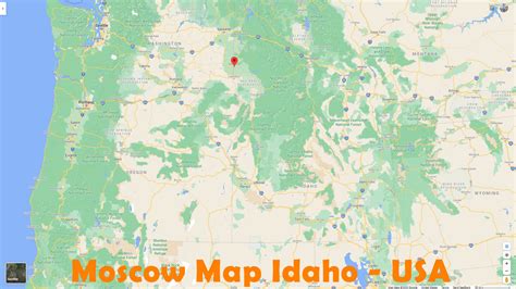 Moscow, Idaho Map