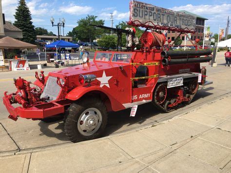 army fire truck with tracks at sub fest days in Manitowoc | Fire trucks ...