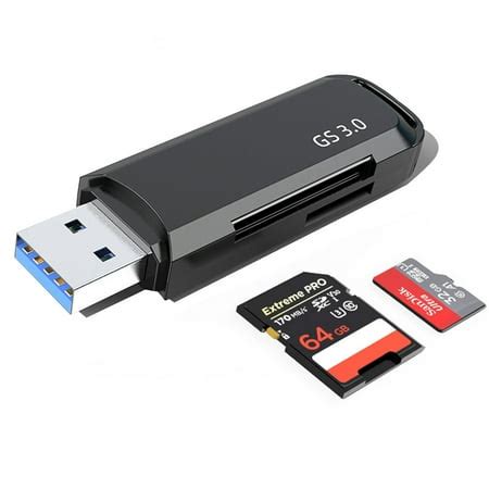 USB 3.0 Card Reader, SD / Micro SD Reader, Portable Card Reader for SD, SDHC, SDXC, MicroSD ...