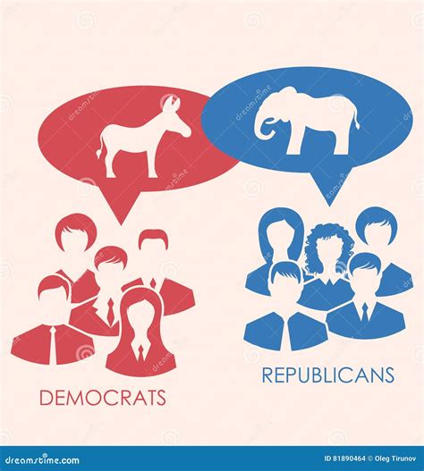 Concept of Debate Republicans and Democrats Editorial Stock Image ...