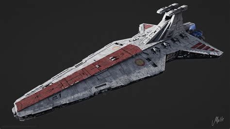 Venator-class Star Destroyer free 3D model rigged | CGTrader