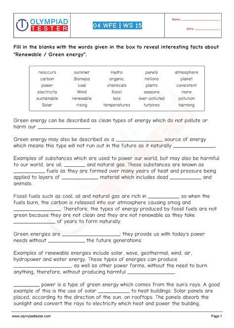 Grade 4 Science Worksheets