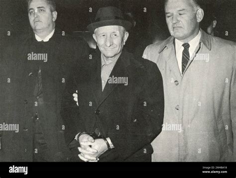 Italian-American crime boss and mafia mobster Carlo Gambino arrested by FBI, USA 1950s Stock ...