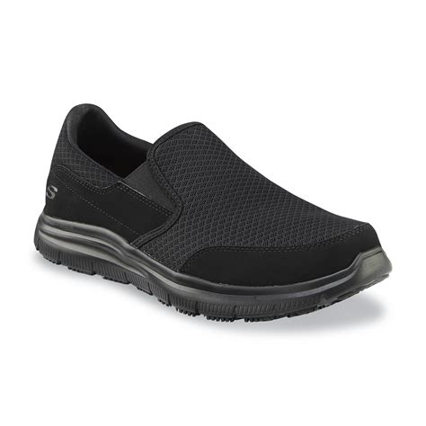 Skechers Work Men's McAllen Relaxed Fit Non-Slip Work Sneaker Wide Width Available - Black