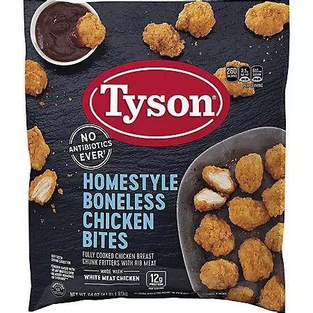 Tyson Homestyle Boneless Chicken Bites, Frozen (4 lbs.) - Sam's Club