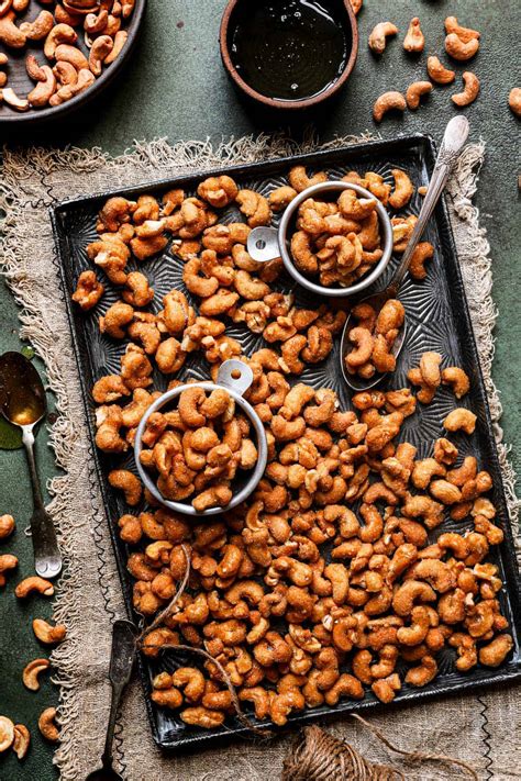 Honey roasted cashews easy homemade recipe