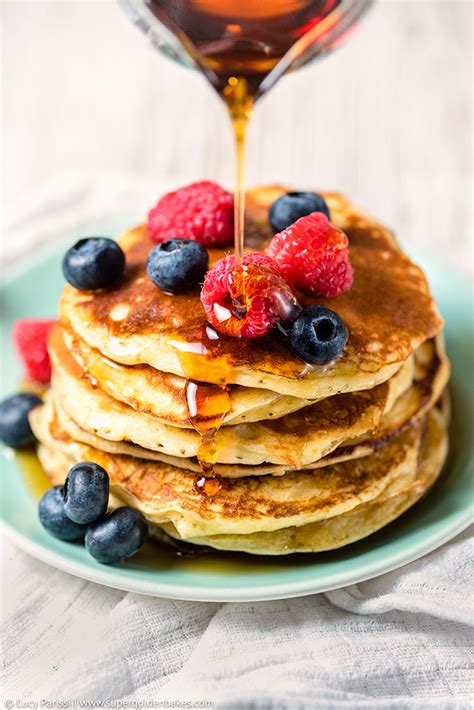 Fluffy Coconut and Quark American Pancakes supergolden bakes