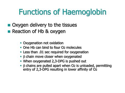 PPT - Hemoglobin synthesis, structure & function PowerPoint Presentation - ID:315600