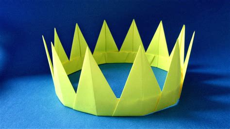 How to make paper Crown - Easy origami Crown - YouTube