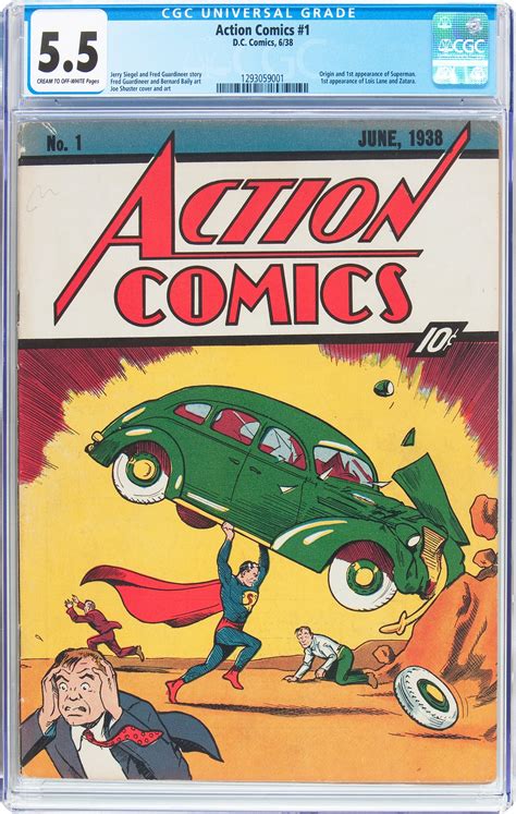 August 4, 2016: Heritage Auctions Lists 5.5 Grade “Action Comics #1 ...