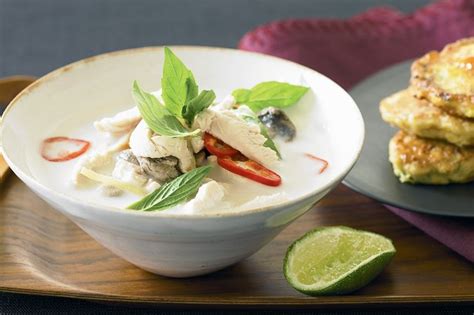 Thai Chicken & Coconut Soup Recipe - Taste.com.au