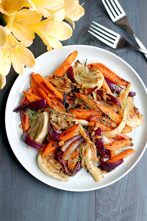 Spicy Roasted Fennel and Carrots - Two of a Kind